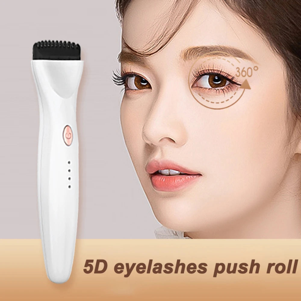 Portable 5D Heated Eyelash Curler – 3 Modes for Long-Lasting Makeup
