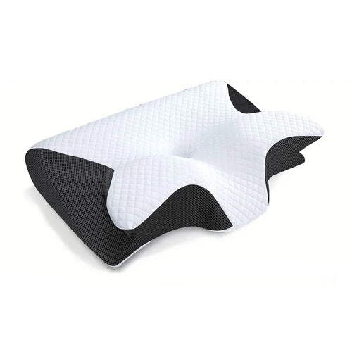 1Pc Memory Foam Cervical Pillow – 2-in-1 Ergonomic Neck Support