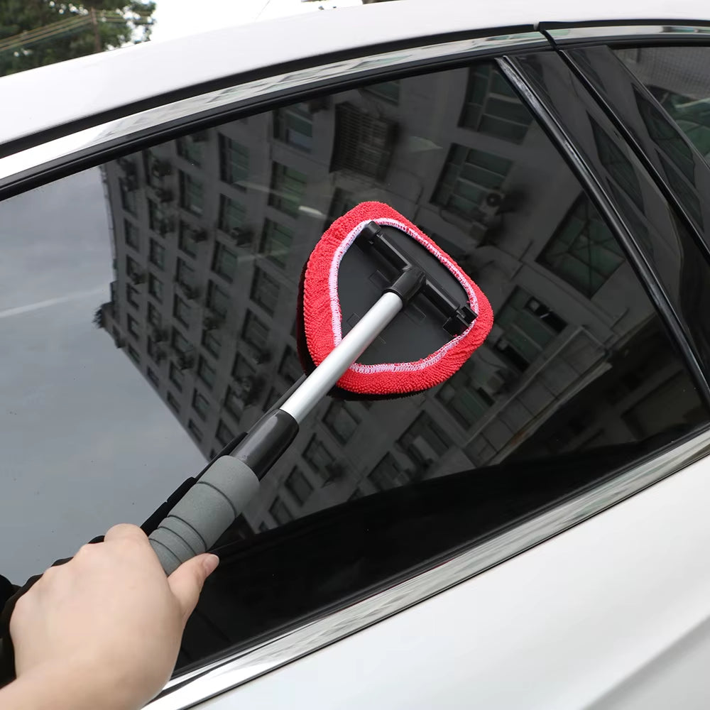 Car Window Cleaner – Microfiber Telescopic Glass & Windshield Brush