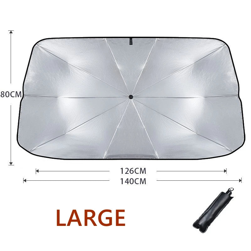 Car Sunshade – Retractable Sunscreen & Heat Insulation Parasol