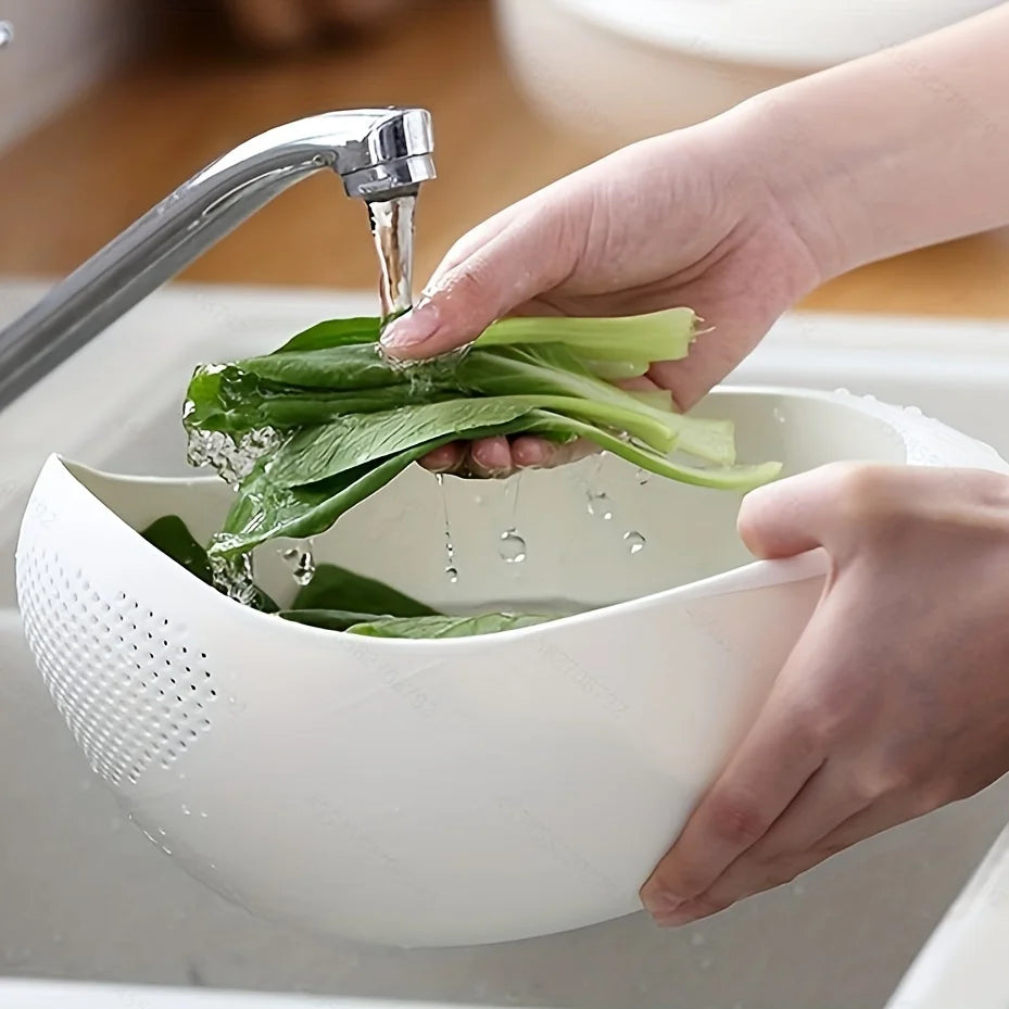 1Pc Rice & Vegetable Strainer – Multi-Purpose Kitchen Basket