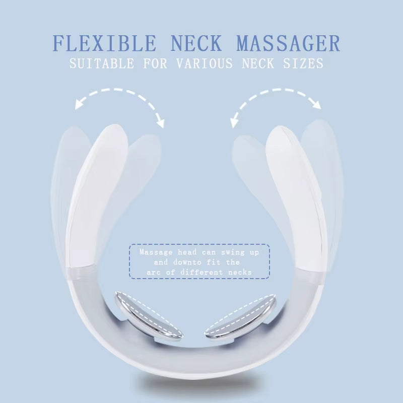 Smart Neck & Shoulder Massager – Electric Heat, USB Charging