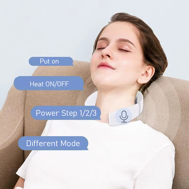 Smart Neck & Shoulder Massager – Electric Heat, USB Charging