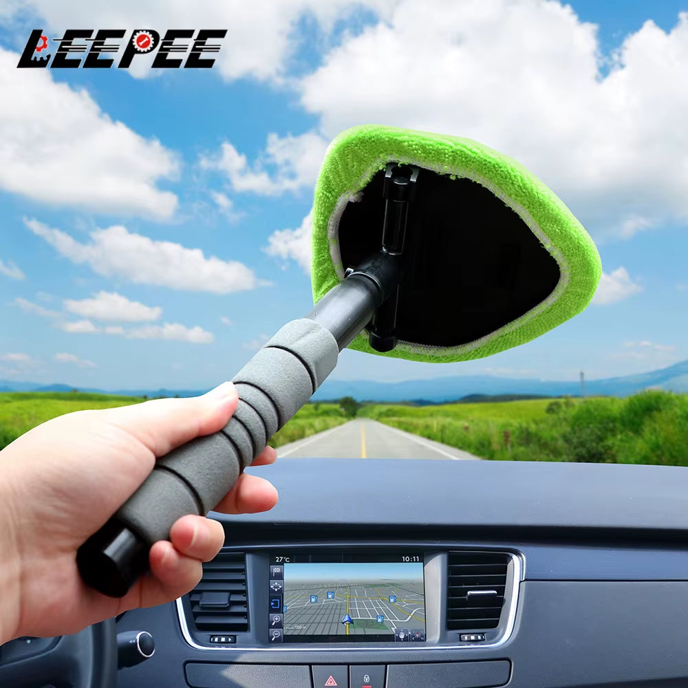 Car Window Cleaner – Microfiber Telescopic Glass & Windshield Brush