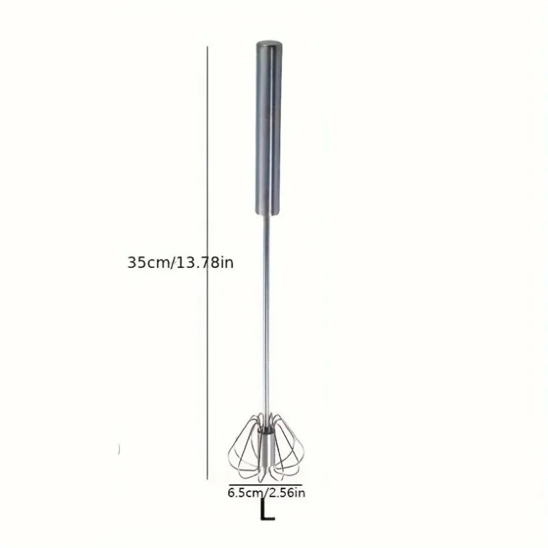 Semi-Automatic Egg Beater – Stainless Steel Mixer for Kitchen
