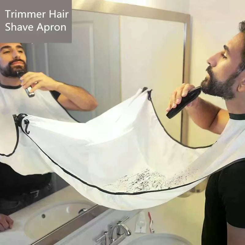Beard & Mustache Shaving Apron – 120×78 cm with Suction Cups