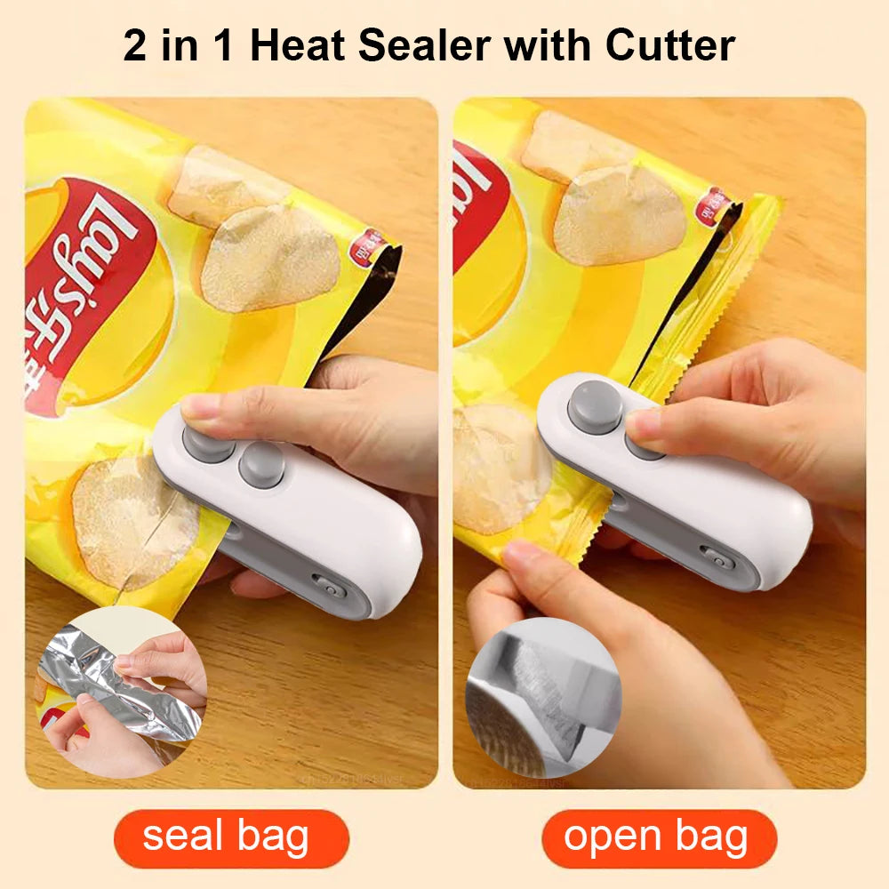 Mini Heat Bag Sealer – Handheld Food Packaging Sealing Machine