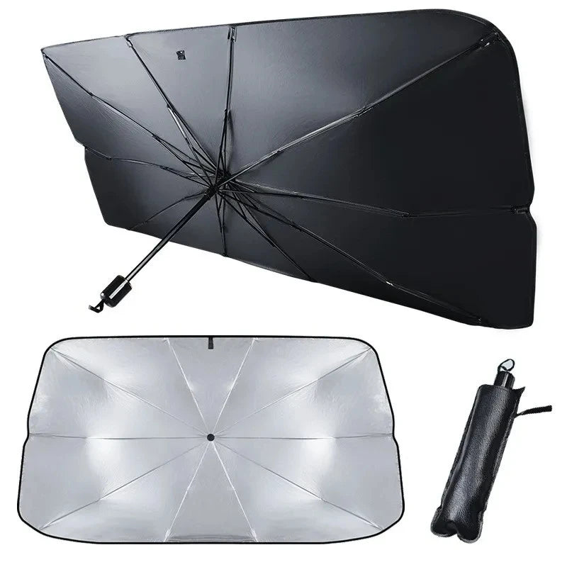 Car Sunshade – Retractable Sunscreen & Heat Insulation Parasol