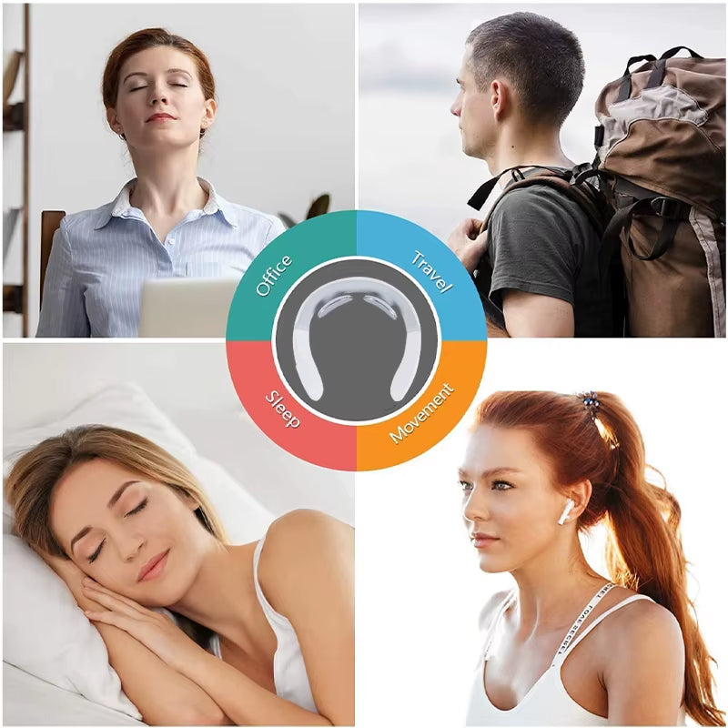 Smart Neck & Shoulder Massager – Electric Heat, USB Charging