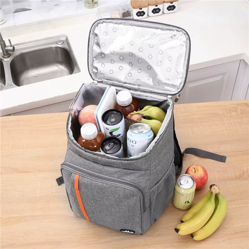 18L Portable Thermal Lunch Bag – Waterproof Cooler Backpack